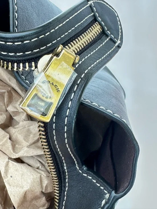 Coach Black courier carryall Leather Top-Handle Satchel - Picture 9 of 11